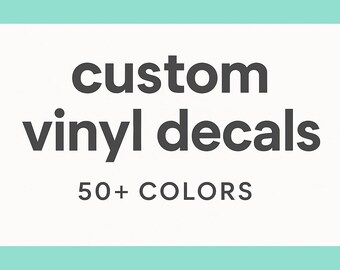 Custom Vinyl Name Decals: Balloons, Gifts, Weddings, Bachelorette Party Decor, Birthdays