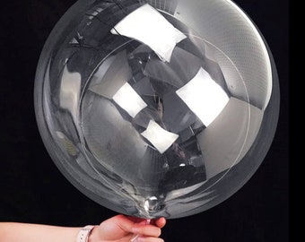 20” Large Transparent Balloon - Large PVC Clear Bubble Balloon