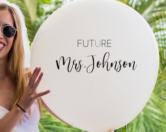 Personalized Decal Sticker - 24in Jumbo Balloon
