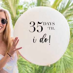 DIY Personalized, Bridal, Birthday, Baby shower, bridal party, wedding, I said yes, Custom Balloon Decal, For Her, Engagement