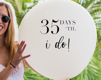 DIY Personalized, Bridal, Birthday, Baby shower, bridal party, wedding, I said yes, Custom Balloon Decal, For Her, Engagement