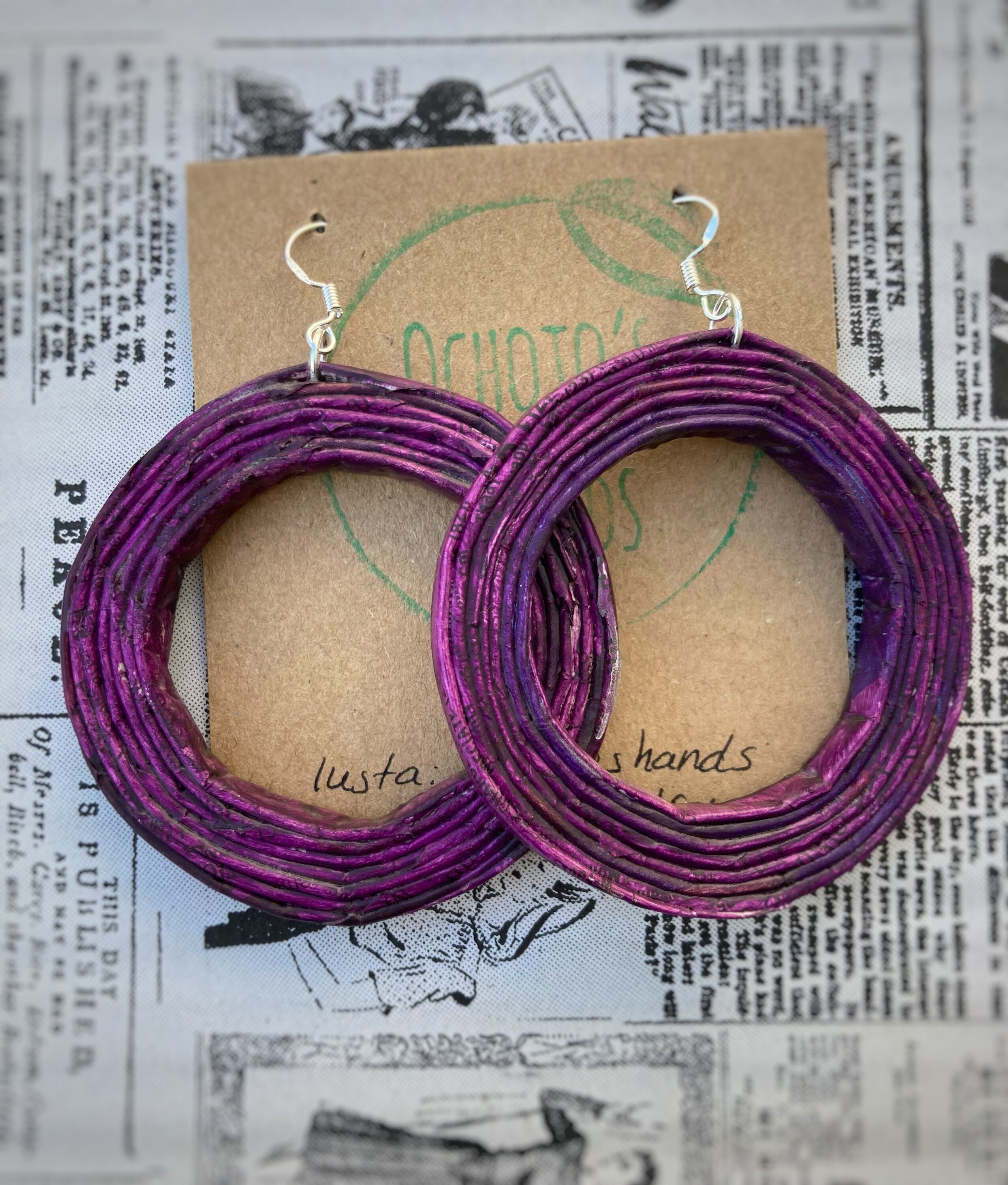 Hula Hoop Earrings Etsy UK