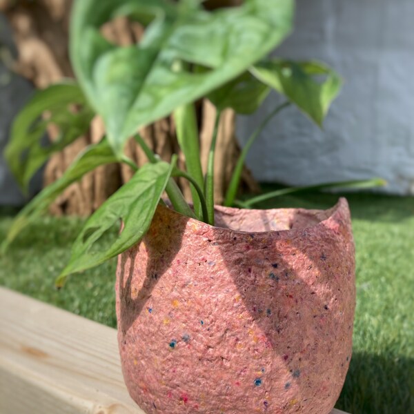 Pink Plant Pot Etsy UK
