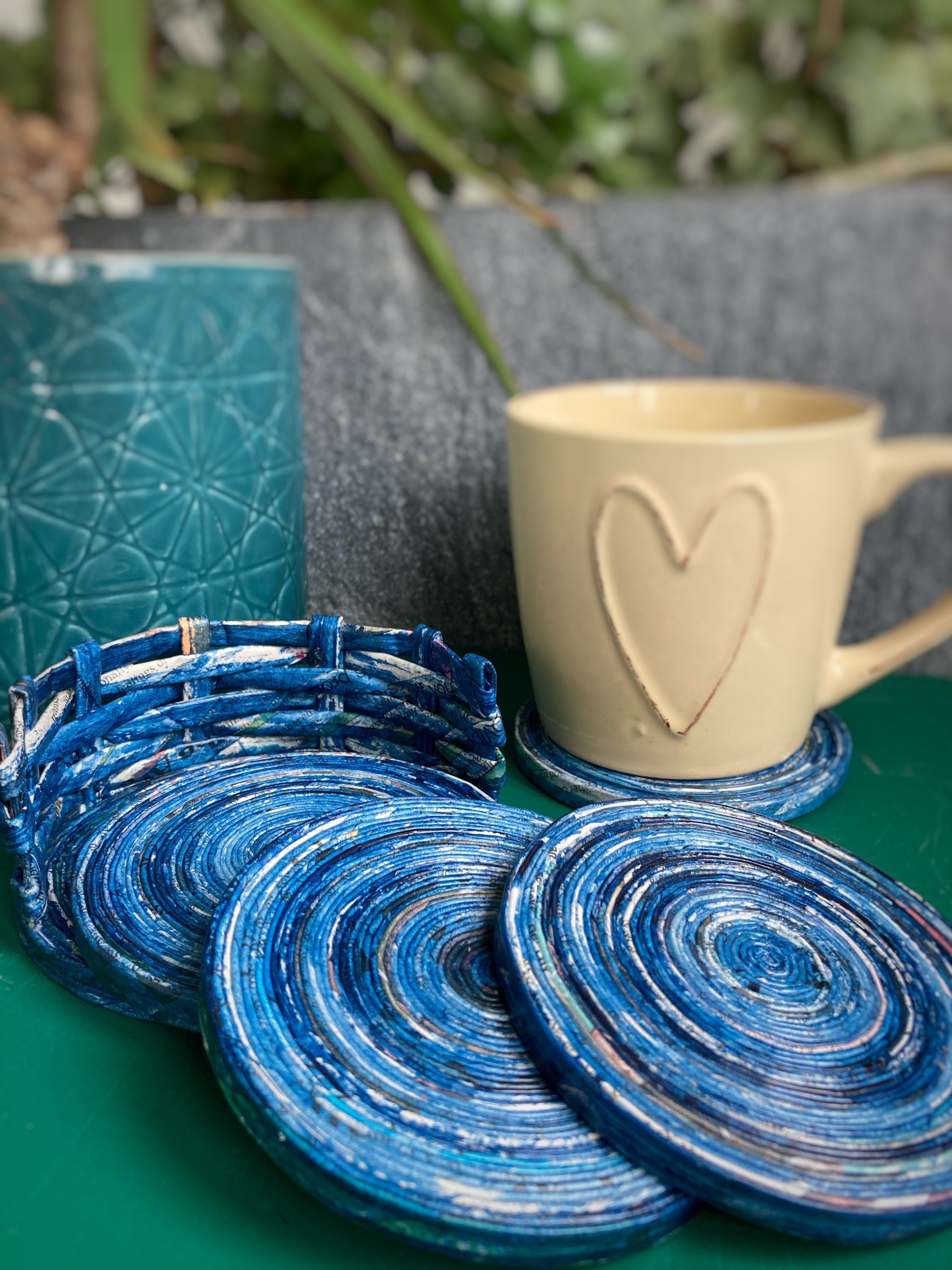 Ecofriendly Coasters/Set of 4/Sustainable Etsy