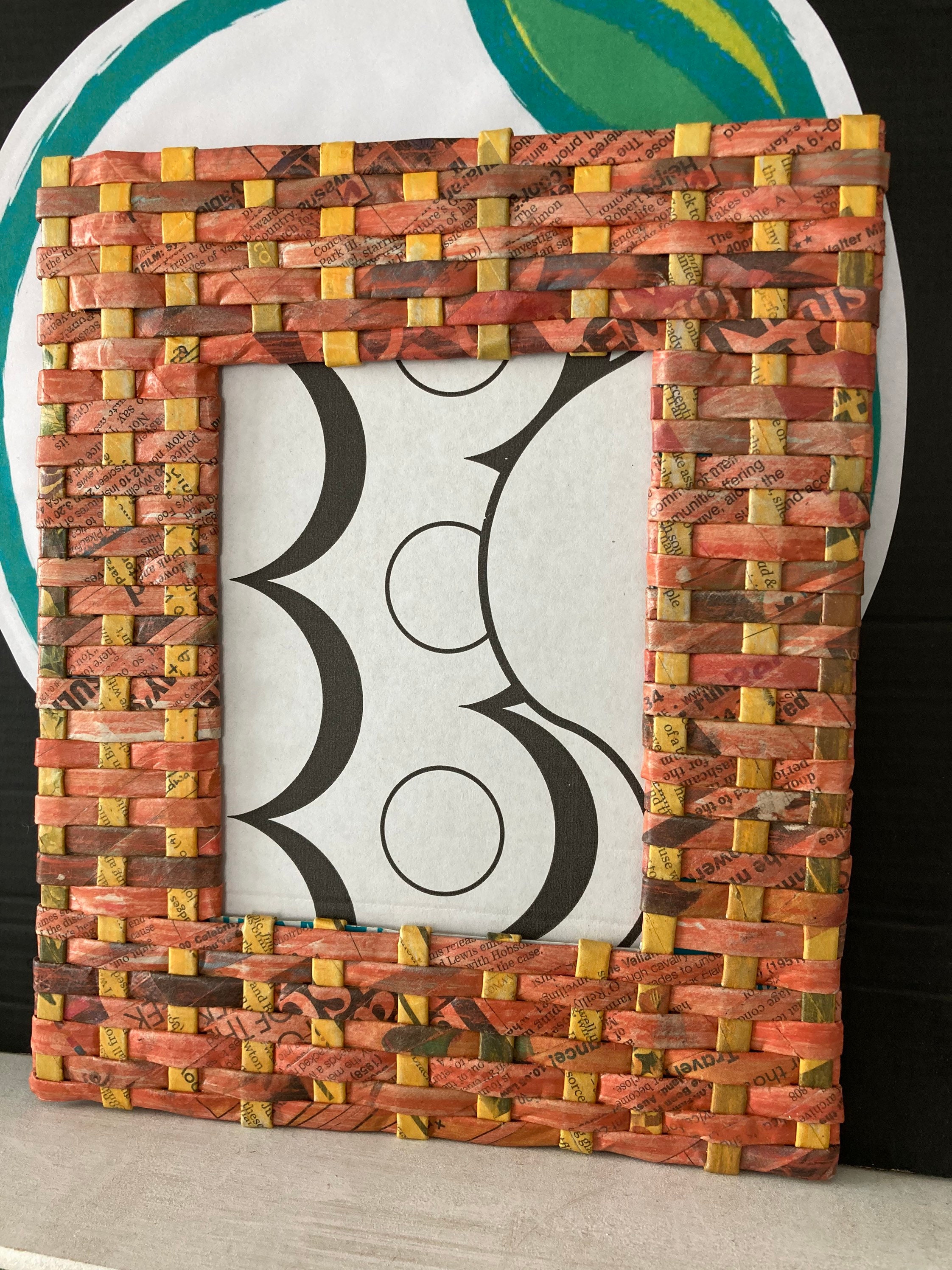 Photo Frame Picture Frame Paper Frame Colourful and Unique Etsy