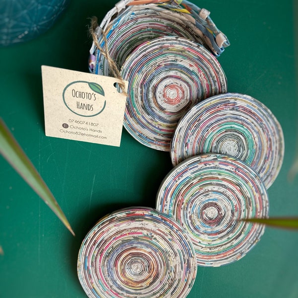 Eco-friendly Coasters/Sustainable/Handmade