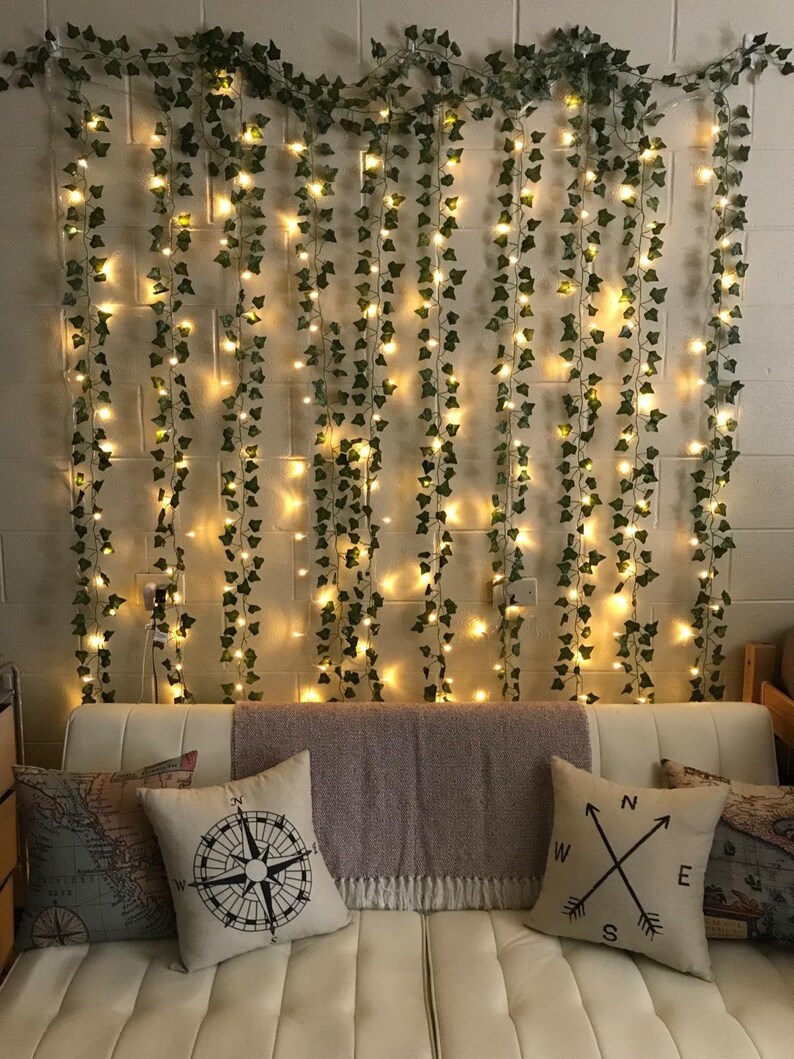 12 Pack 82 inch Artificial Ivy Garland Fake Plants Boho VSCO Etsy