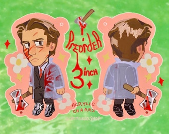 READY 2 SHIP! Patrick Batem*n acrylic charms 7.5cm abt 3inches