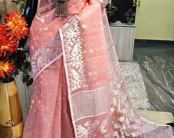 Dhakai Jamdani Saree Etsy