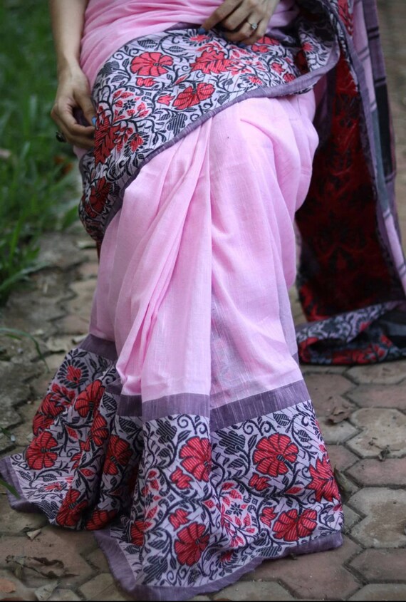 Khadi cotton saree deals
