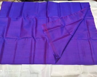 Pure Silk Solid Color Sarees| Bishnupuri Katan Silk Duel tone Sarees Primium Quality with Silk Mark