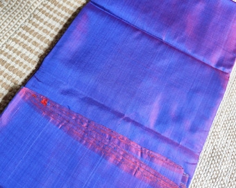 Pure Silk Solid Color Sarees| Bishnupuri Katan Silk Duel tone Sarees Primium Quality with Silk Mark