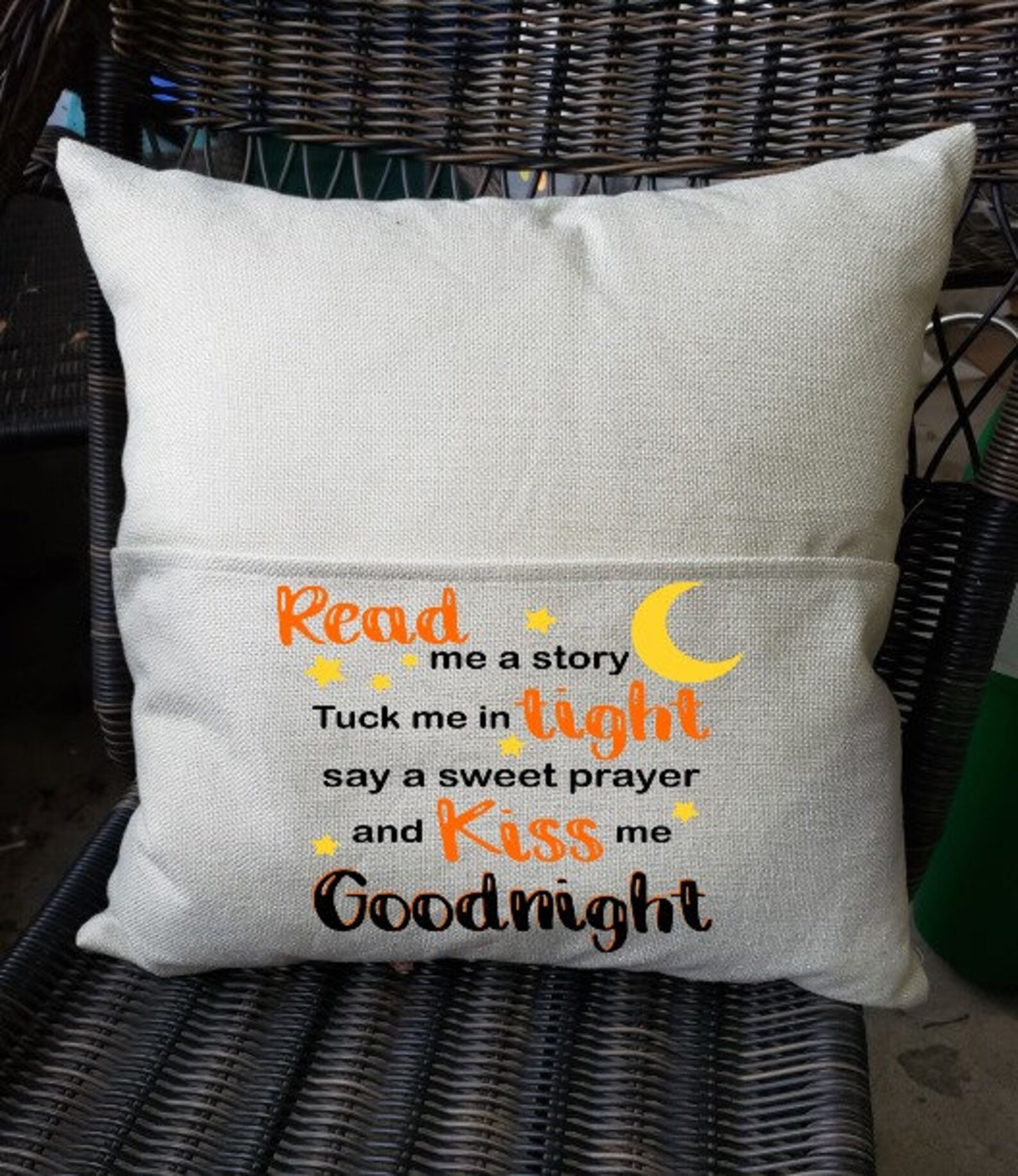 Reading Pillow, Read Me a Story, Book Pillows, Reading Pocket Pillow