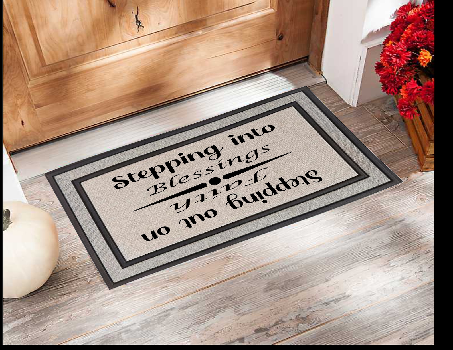 Mat for front porch Housewarming gift Prayer Mat Etsy