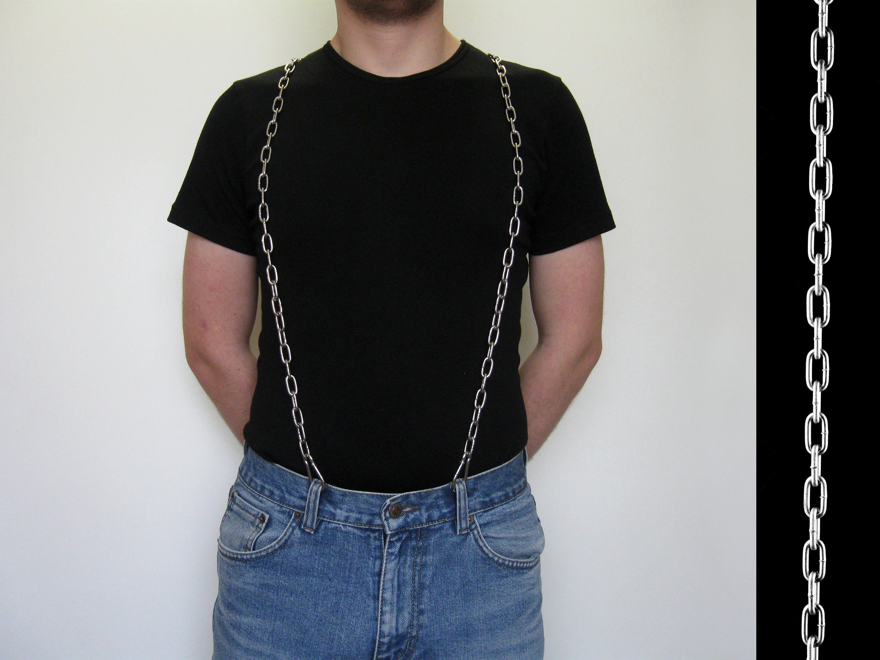 Suspenders Stainless Steel Chain - Etsy