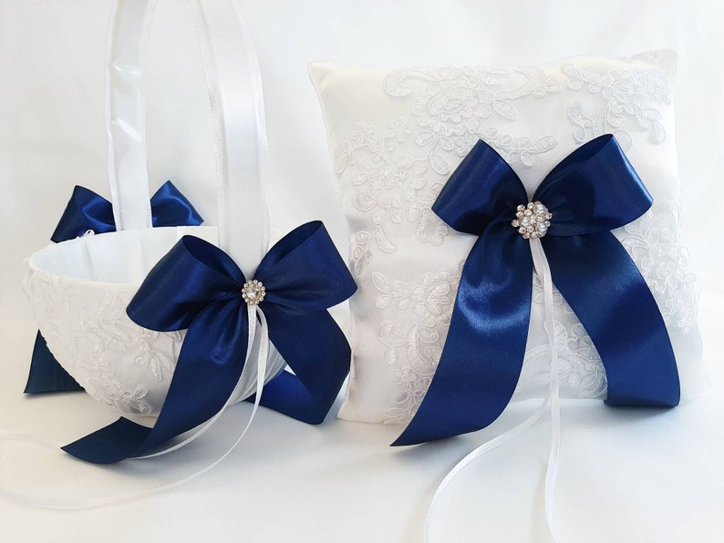 Flower Girl Basket Ring Bearer Pillow Basket for Flower Etsy