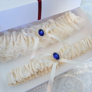 Ivory Wedding Garter Set, Lace Garter, Ivory Bridal Garter, Wedding Garter, Garter Set, Garter For Bride, Garters For Wedding