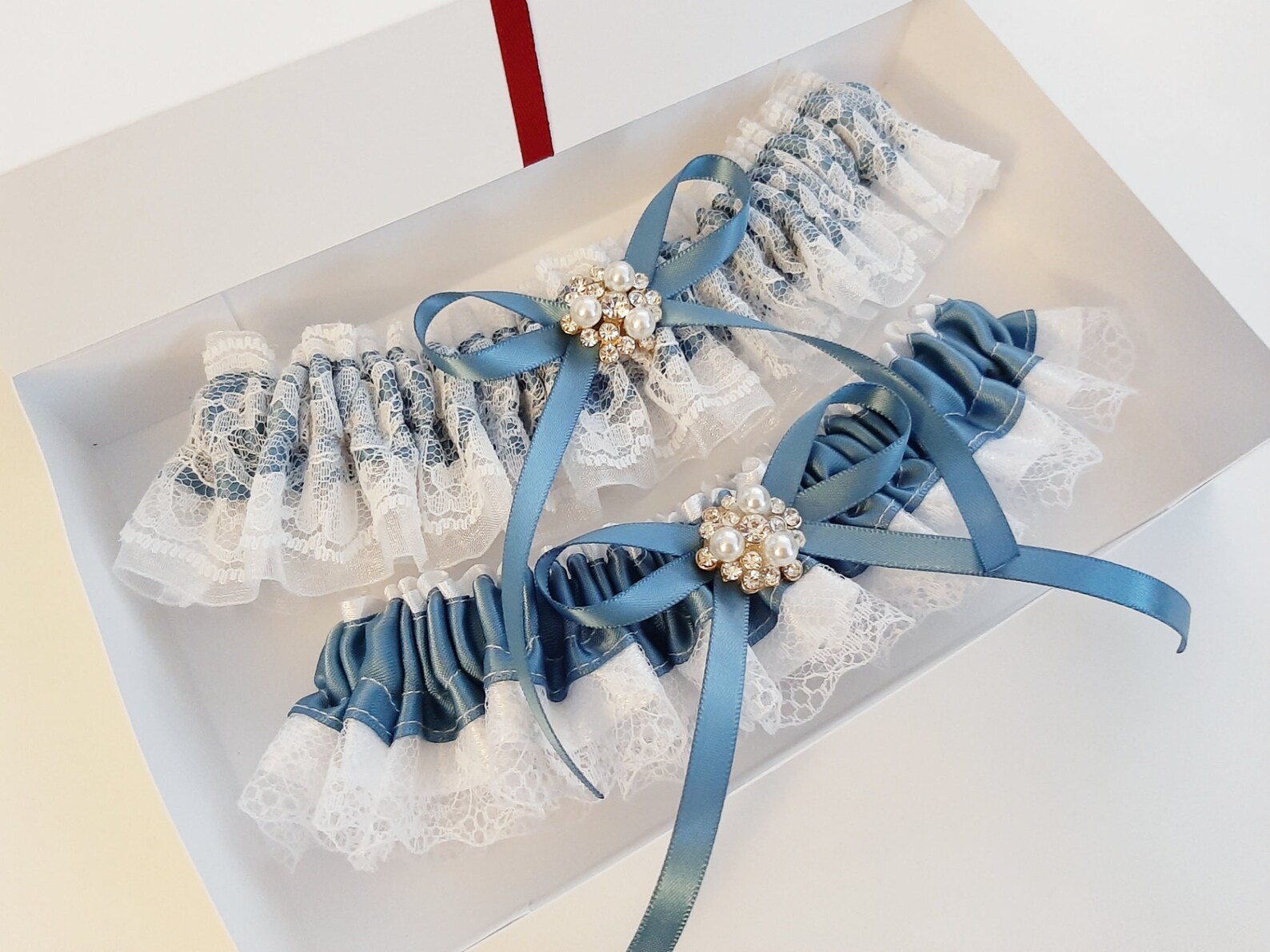 Vero Garters Dusty Blue main image 1