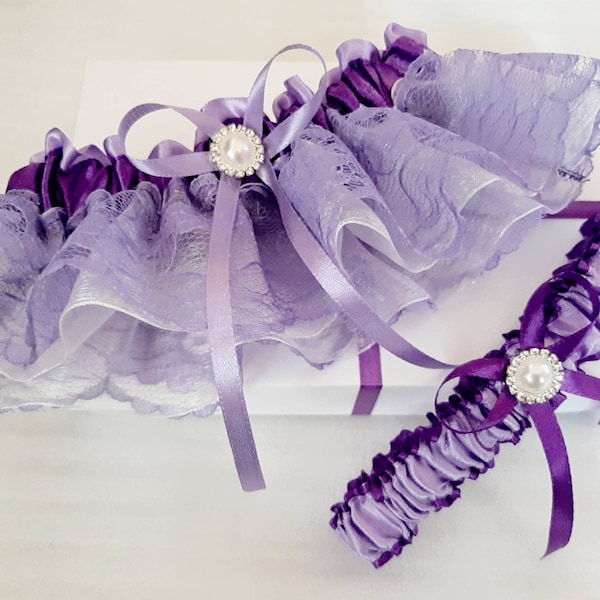 Purple Garter Etsy