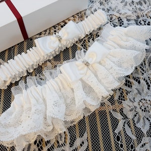 Off White Bridal Garter, Wedding Garter, Wedding Garter Set, Garter, Garter For Bride, Light Ivory Garters For Wedding, Leg Garter