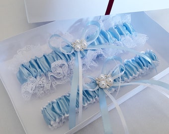 Wedding Garter Set, Wedding Garter, Blue Garter Set, Garter For Wedding, Blue Garter, Garter, Bridal Garter, Garter Belt, Something Blue