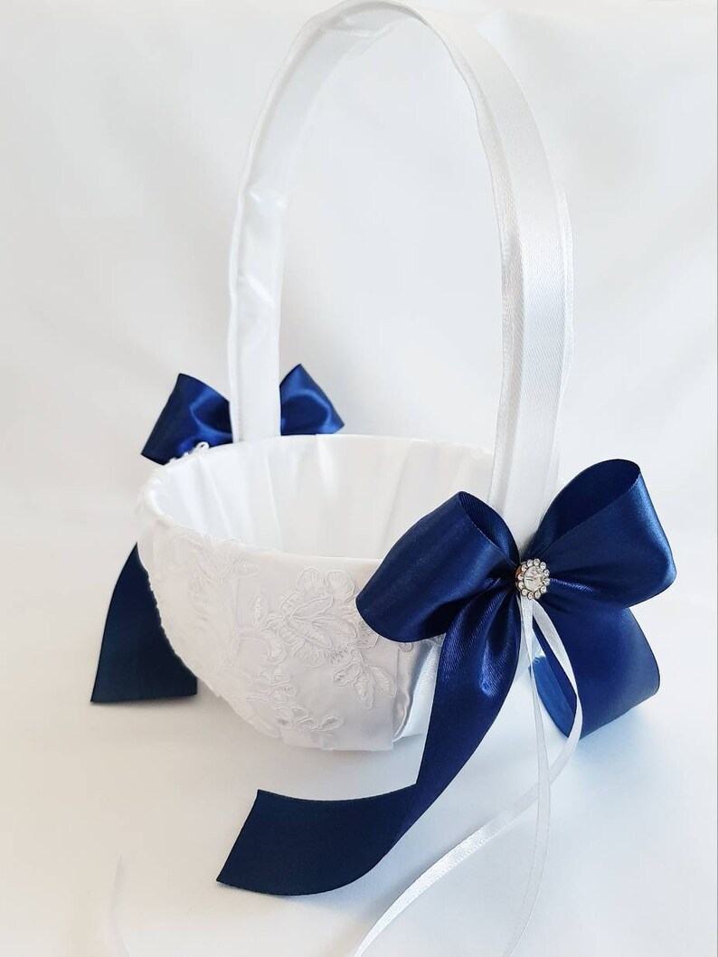 Flower Girl Basket Ring Bearer Pillow Basket for Flower Etsy