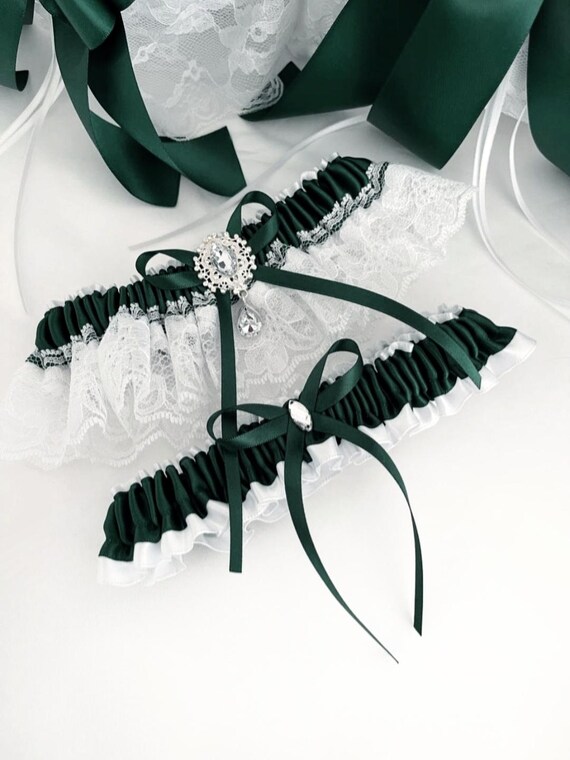 green garter belt Clio Garter Belt main image 1