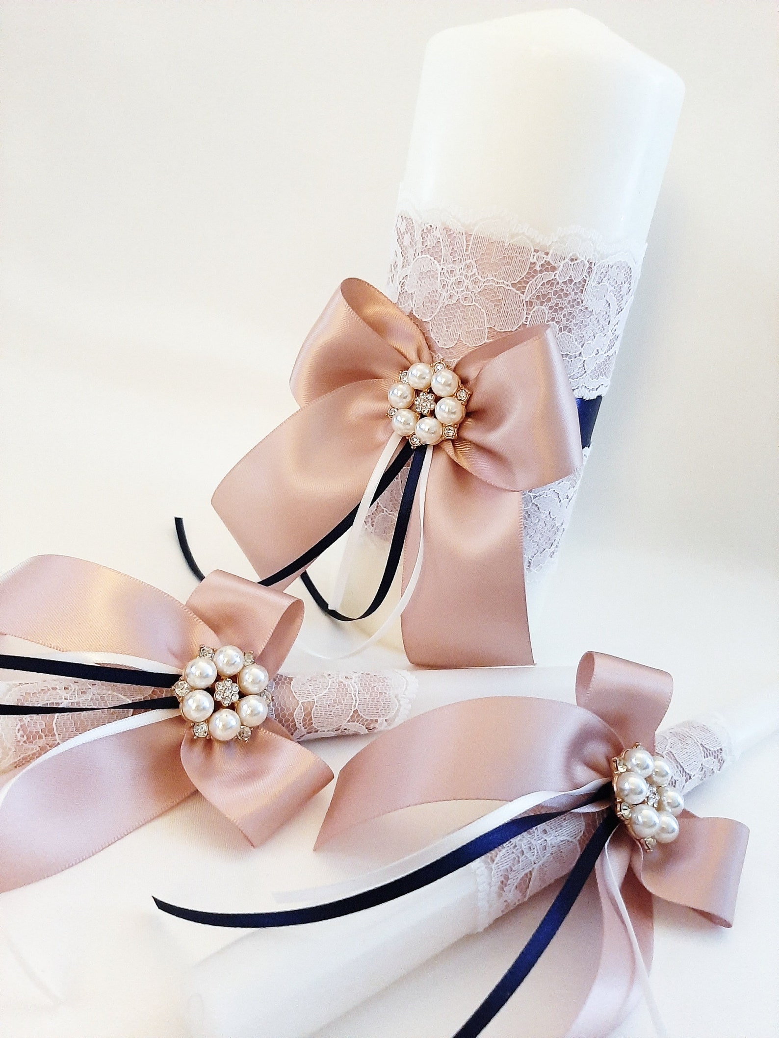 Rose Gold Navy Blue Wedding Set, Flower Girl Basket and Ring Bearer Set Rose Gold Navy Blue Wedding Set, Flower Girl Basket and Ring Bearer Set