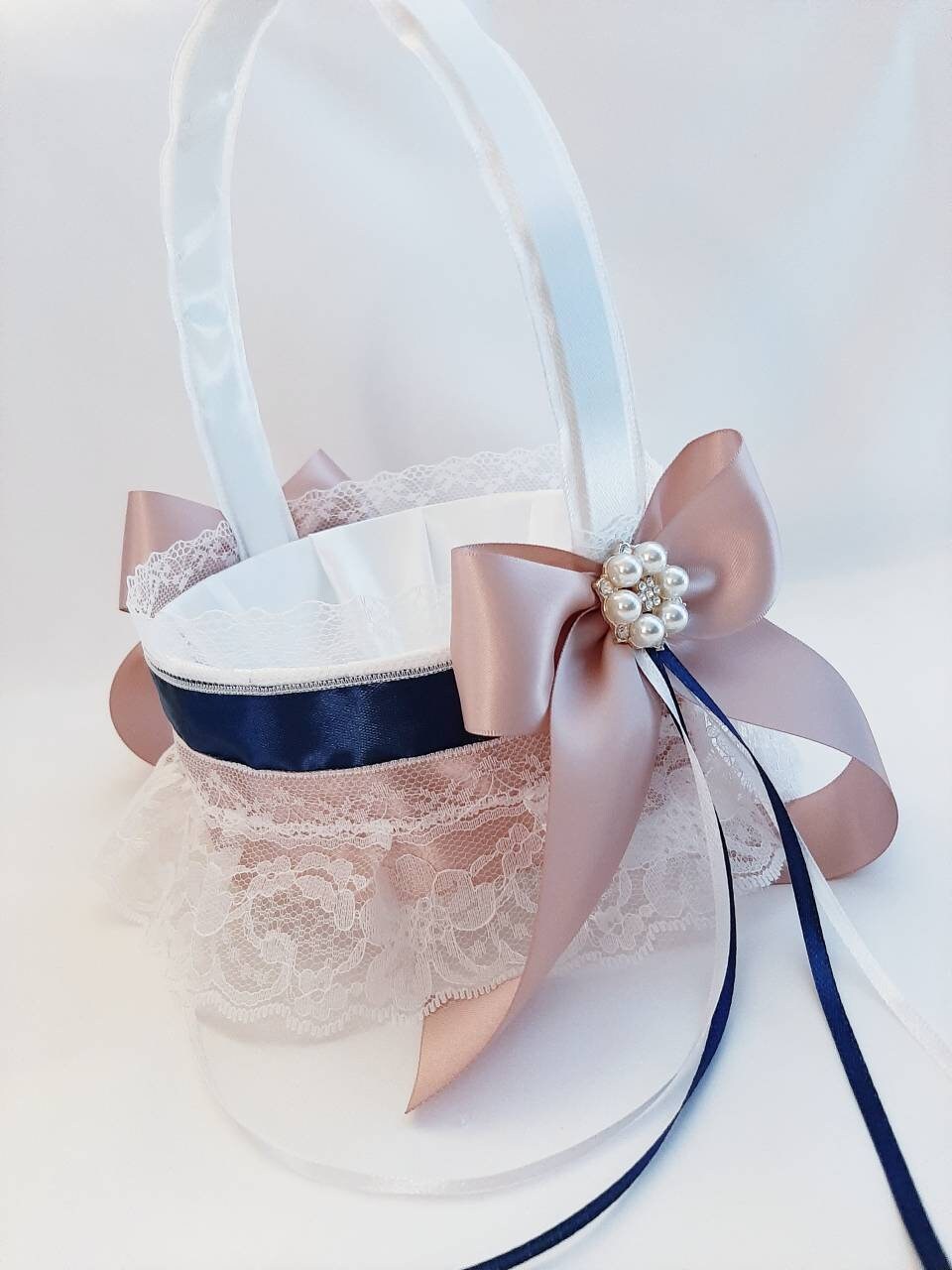 rose gold flower girl basket and ring bearer rose gold flower girl basket Navy Flower girl basket blush and navy flower girl basket rose gold flower girl basket and ring bearer rose gold flower girl basket Navy Flower girl basket blush and navy flower girl basket