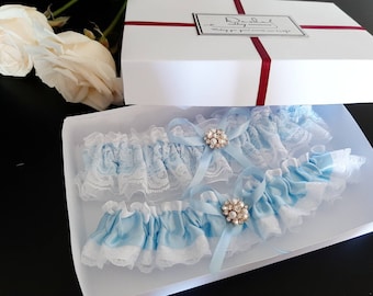 Blue Garter, Wedding Garter, Garter Set, Bridal Garter, Wedding Garter Set, Blue Garter Set, Garters For Wedding, Personalized Garter Belt