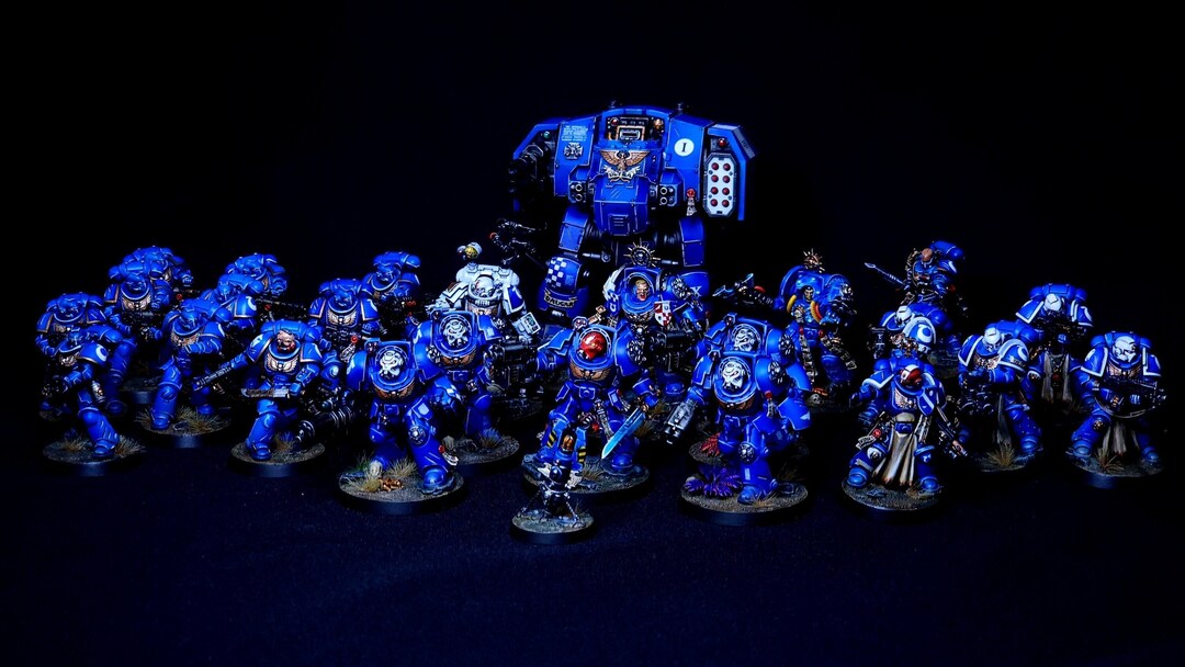 Warhammer 40K LEVIATHAN SPACE MARINES Ultramarines Set Complete Fully ...