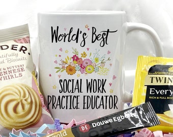 Social Work Practice Educator Gift Mug, Social Work Practice Educator Gift, Cup With FREE Tea, Coffee & Biscuits!