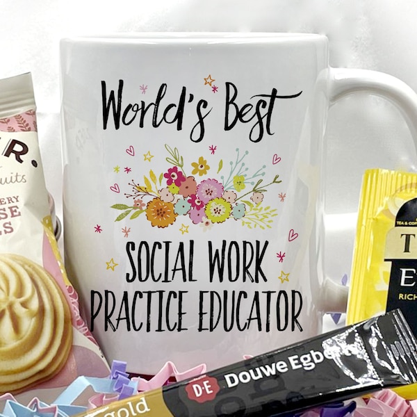 Social Work Practice Educator Gift Mug, Social Work Practice Educator Gift, Cup With FREE Tea, Coffee & Biscuits!