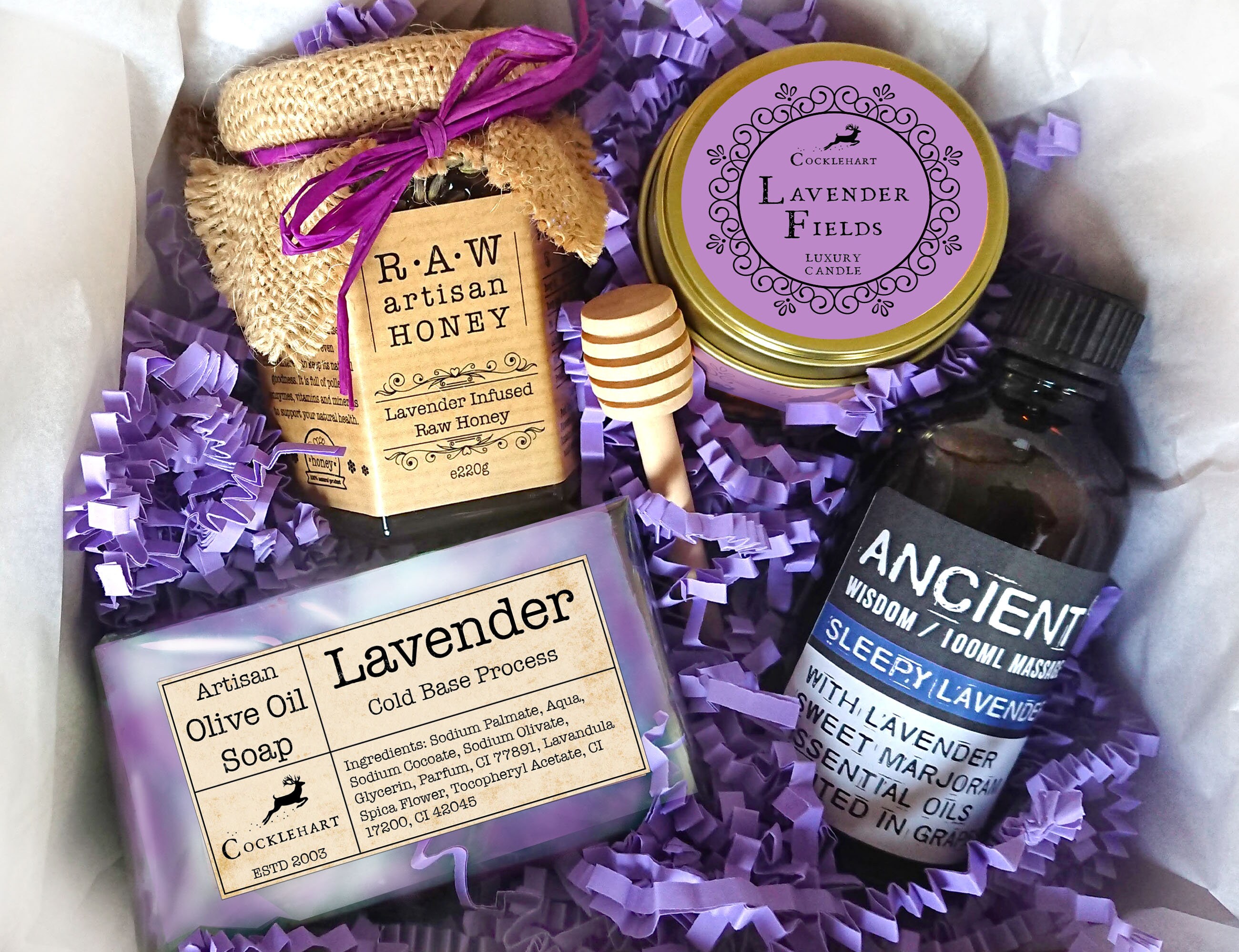 Lavender Sleep Care Package Lavender Gift Set Anxiety Relief Etsy