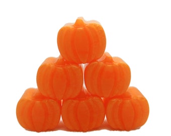 Peach Pumpkin Mini Soaps, Peach Schnapps Soap, Halloween Soap, Mini Soaps, Travel Soaps, Guest Soaps, Autumn Soap, Kids Soap, Trick or Treat