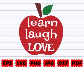 Love Learn Teach Svg Etsy