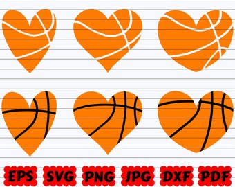 Download Basketball Heart Svg Etsy
