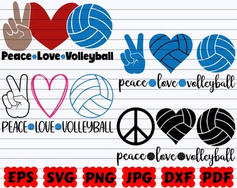 Download Love Volleyball Svg Etsy