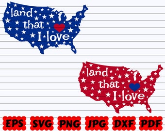 Love America Svg Etsy