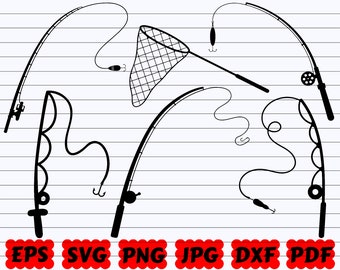 Download Fishing Rod Svg File Etsy