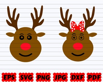 Download Rudolph Clipart Etsy