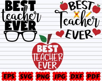 Download Best Teacher Svg Etsy