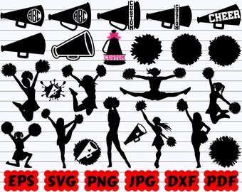 Download Cheer Silhouette Etsy