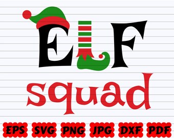 Elf Squad Svg Etsy