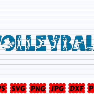 Volleyball Design SVG | Sport Design SVG | Volleyball Cut File | Volleyball Clipart | Volleyball Shirt | Sport Cut File | Sport Clipart| Png