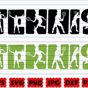 テニス デザイン SVG | スポーツ デザイン SVG | テニス カット ファイル | テニス クリップアート | テニス シャツ | スポーツ カット ファイル | スポーツ クリップアート | テニス プレーヤー SVG