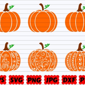 Pumpkins SVG | Swirly Pumpkin SVG | Swirly SVG | Pumpkin Cut Files | Pumpkin Clipart | Pumpkin Design Svg | Fall Svg | Pumpkin Silhouette