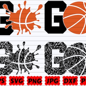 Gehen Basketball SVG | Gehen SVG | Gehen Basketball SVG | Splash Basketball Sport | Spritzen SVG | Beunruhigt Basketball-Svg | Distressed Cut Datei | Png