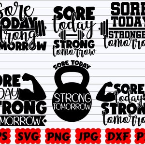 Wunde heute starkes Morgen SVG | Wunde heute SVG | Starkes Morgen SVG | Starke SVG | Wundesteg | Fitnessstudio Motivation geschnitten | Gym Cut File | Zitat svg
