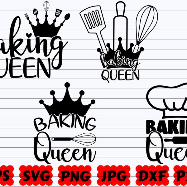 Baking Queen SVG | Baking SVG | Queen SVG | Cooking Queen Svg | Kitchen Queen Svg | Kitchen Cut File | Kitchen Quote Svg |Kitchen Saying Svg